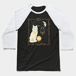 Cat Tarot Feline Futures Foretold Baseball T-Shirt